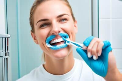 como lavarse los dientes con brackets
